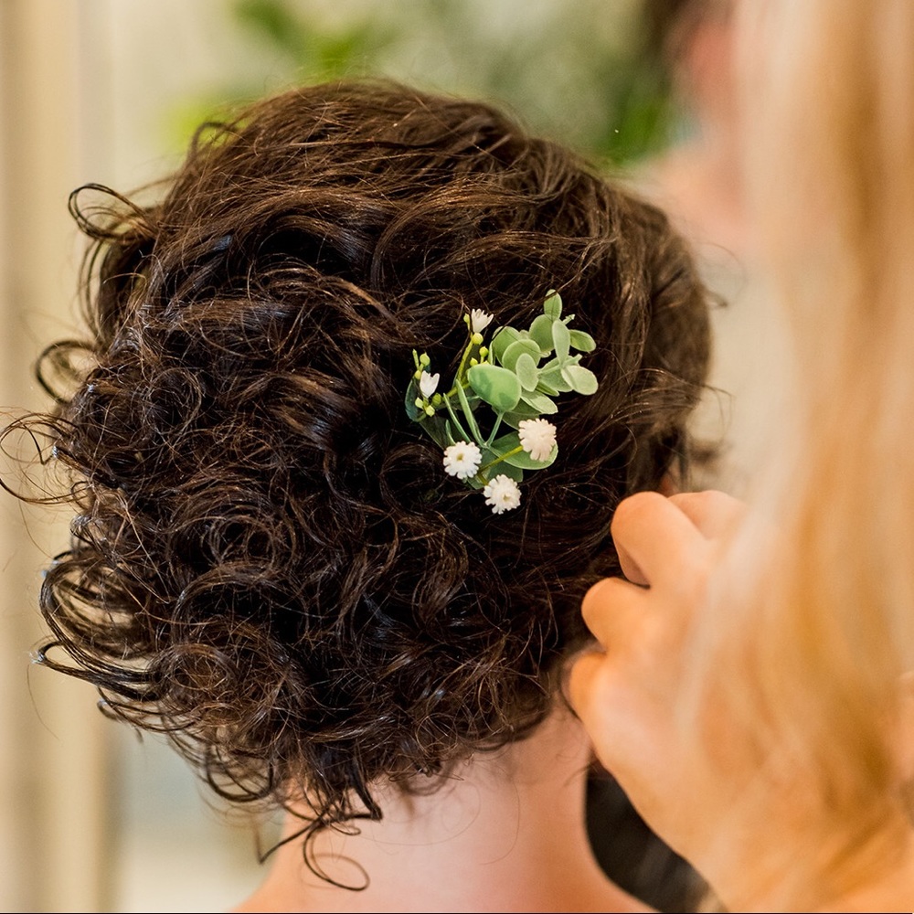 Eucalyptus hair pins